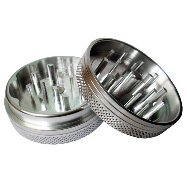 Sharpstone Grinder 2 piece 50mm - Silver (MO175)