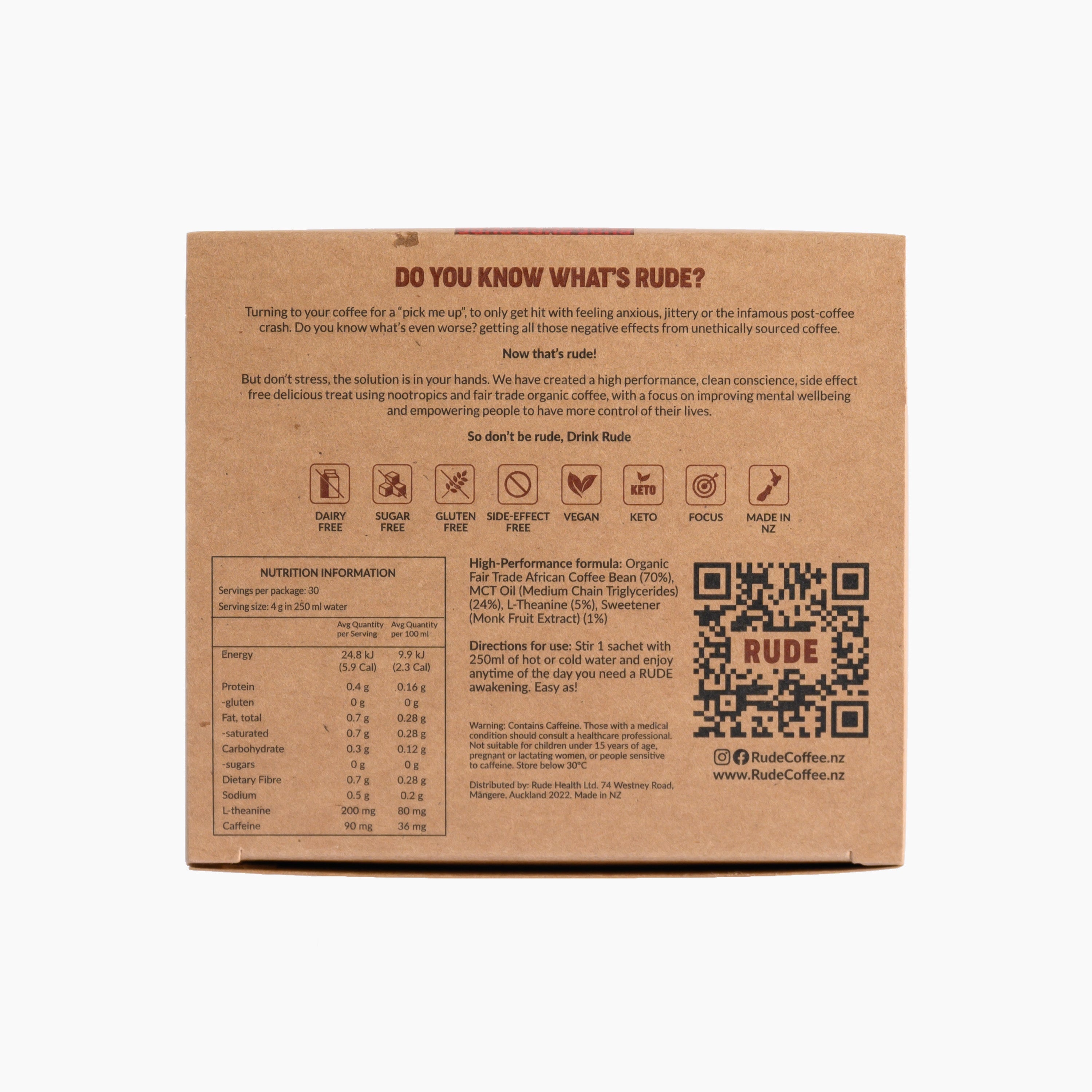 Rude Coffee - 30 Sachet